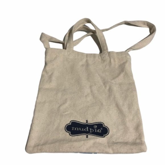 Mud pie Tan Canvas Tote Bag - Picture 4 of 4